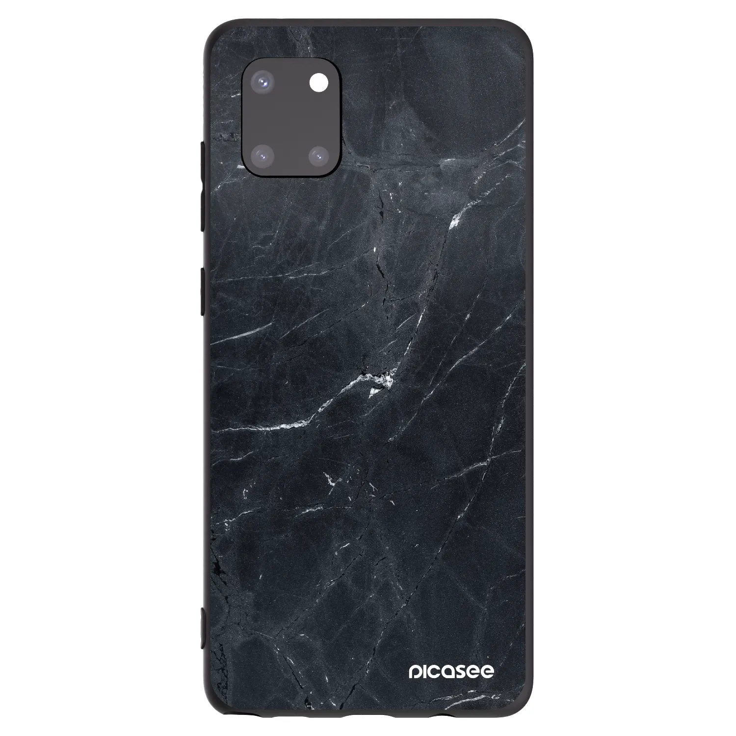 Picasee crna silikonska maskica za Samsung Galaxy Note 10 Lite N770F - Black marble