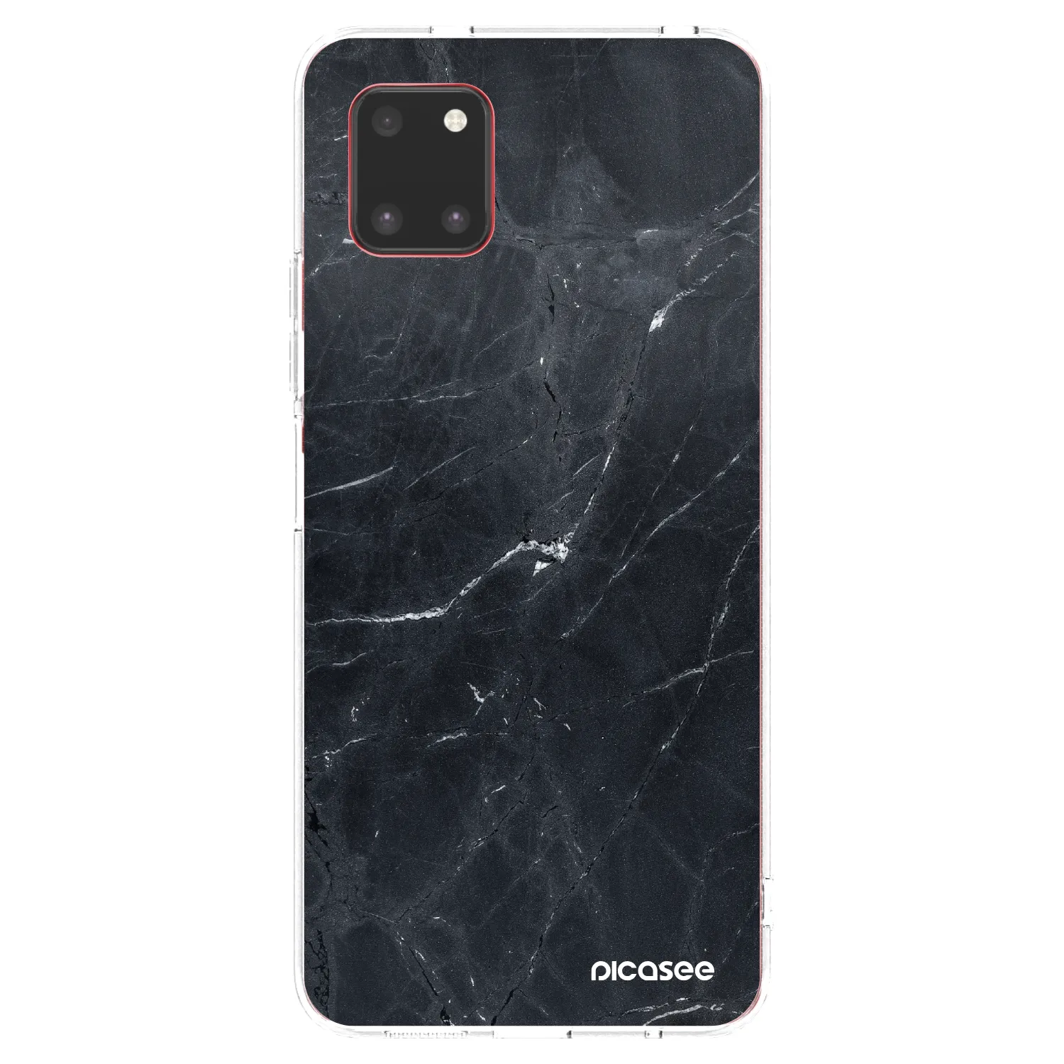 Picasee silikonska prozirna maskica za Samsung Galaxy Note 10 Lite N770F - Black marble