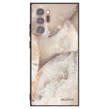 Picasee crna silikonska maskica za Samsung Galaxy Note 20 Ultra - Cream marble