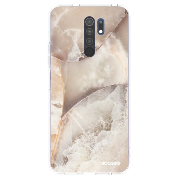 Picasee silikonska prozirna maskica za Xiaomi Redmi 9 - Cream marble