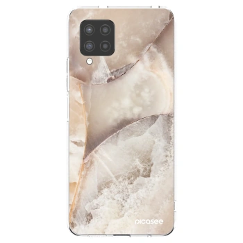 Picasee silikonska prozirna maskica za Samsung Galaxy A42 A426B - Cream marble