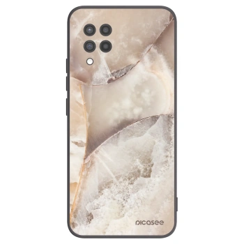 Picasee crna silikonska maskica za Samsung Galaxy A42 A426B - Cream marble