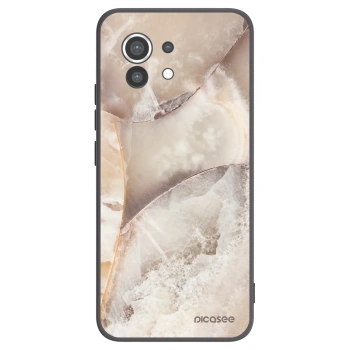 Picasee crna silikonska maskica za Xiaomi Mi 11 - Cream marble