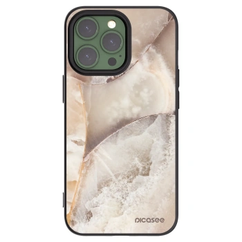 Picasee crna silikonska maskica za Apple iPhone 13 Pro - Cream marble