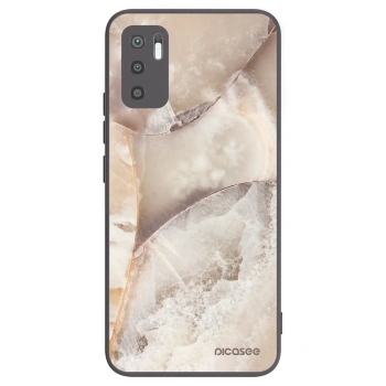 Picasee crna silikonska maskica za Xiaomi Redmi Note 10 5G - Cream marble
