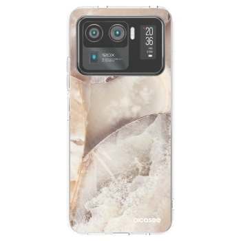 Picasee silikonska prozirna maskica za Xiaomi Mi 11 Ultra - Cream marble