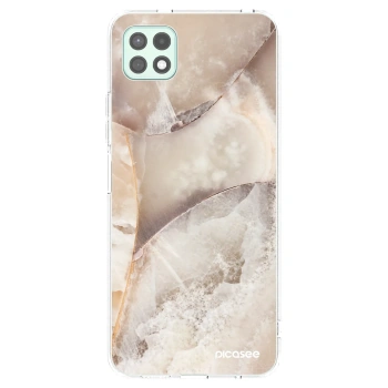 Picasee silikonska prozirna maskica za Samsung Galaxy A22 A226B 5G - Cream marble
