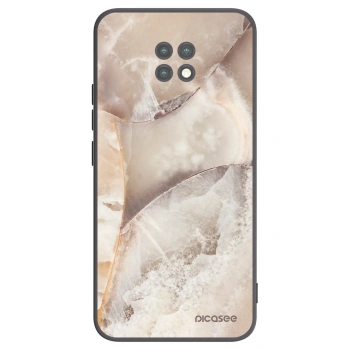 Picasee crna silikonska maskica za Xiaomi Redmi Note 9T - Cream marble