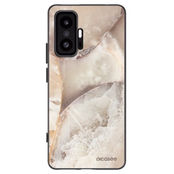 Picasee crna silikonska maskica za Xiaomi 11T - Cream marble