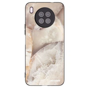 Picasee crna silikonska maskica za Huawei Nova 8i - Cream marble