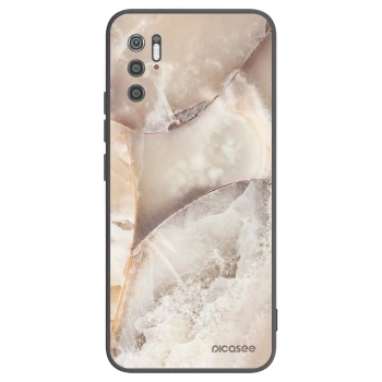 Picasee crna silikonska maskica za Xiaomi Poco M3 Pro 5G - Cream marble