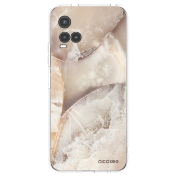 Picasee silikonska prozirna maskica za Vivo Y33s - Cream marble