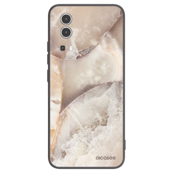 Picasee crna silikonska maskica za Vivo Y72 5G - Cream marble