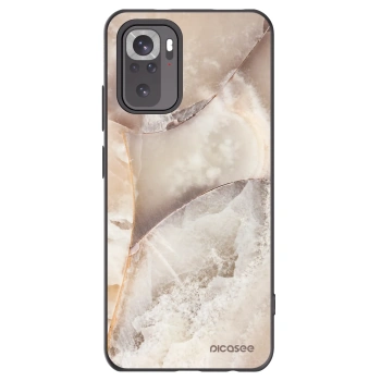 Picasee crna silikonska maskica za Xiaomi Redmi Note 11S 4G - Cream marble