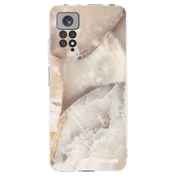 Picasee silikonska prozirna maskica za Xiaomi Redmi Note 11S 4G - Cream marble
