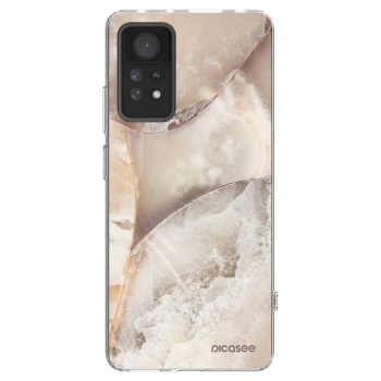 Picasee silikonska prozirna maskica za Xiaomi Redmi Note 11 Pro - Cream marble