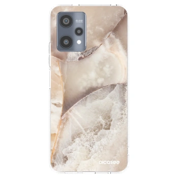 Picasee silikonska prozirna maskica za Realme 9 Pro 5G - Cream marble