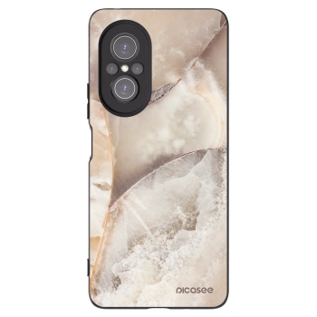 Picasee crna silikonska maskica za Huawei Nova 9 SE - Cream marble