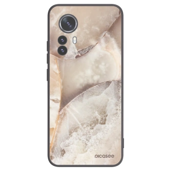 Picasee crna silikonska maskica za Xiaomi 12 Pro - Cream marble