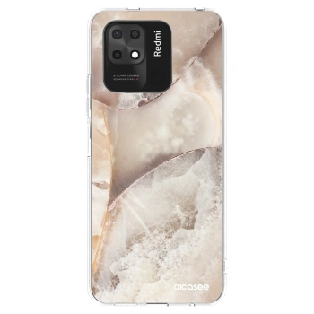 Picasee silikonska prozirna maskica za Xiaomi Redmi 10C - Cream marble