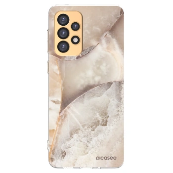 Picasee silikonska prozirna maskica za Samsung Galaxy A33 5G A336 - Cream marble