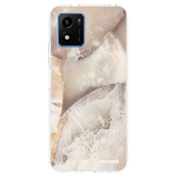 Picasee silikonska prozirna maskica za Vivo Y01 - Cream marble