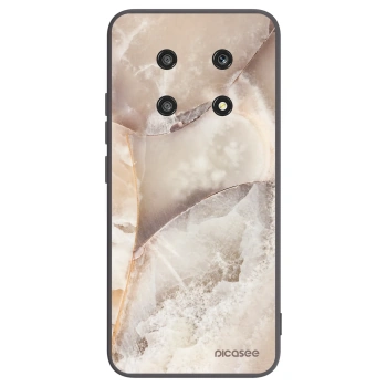 Picasee crna silikonska maskica za Honor Magic4 Lite 5G - Cream marble