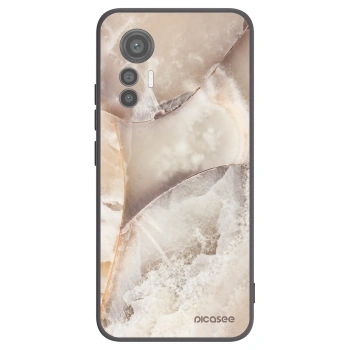 Picasee crna silikonska maskica za Xiaomi 12 Lite - Cream marble