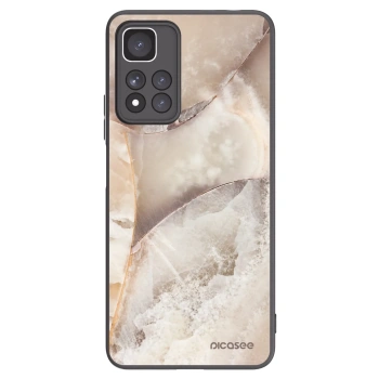 Picasee crna silikonska maskica za Xiaomi Redmi Note 11 Pro+ 5G - Cream marble
