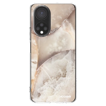 Picasee silikonska prozirna maskica za Honor X7 - Cream marble