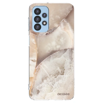 Picasee silikonska prozirna maskica za Samsung Galaxy A23 A235F 4G - Cream marble