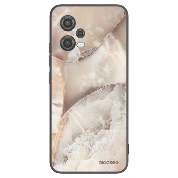 Picasee crna silikonska maskica za Xiaomi Poco X5 - Cream marble