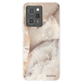 Picasee crna silikonska maskica za Xiaomi Poco X5 Pro - Cream marble