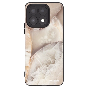 Picasee crna silikonska maskica za Honor X8a - Cream marble