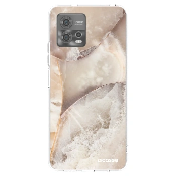 Picasee silikonska prozirna maskica za Motorola Moto G72 - Cream marble