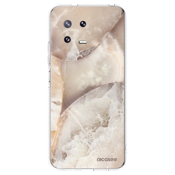 Picasee silikonska prozirna maskica za Xiaomi 13 Pro - Cream marble
