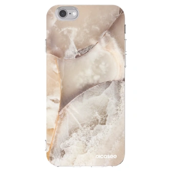 Picasee silikonska prozirna maskica za Apple iPhone 6/6S - Cream marble