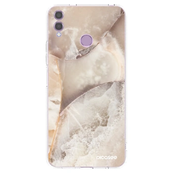 Picasee silikonska prozirna maskica za Honor 8X - Cream marble