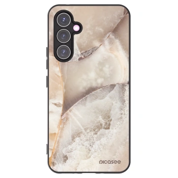 Picasee crna silikonska maskica za Samsung Galaxy A54 5G A546B - Cream marble