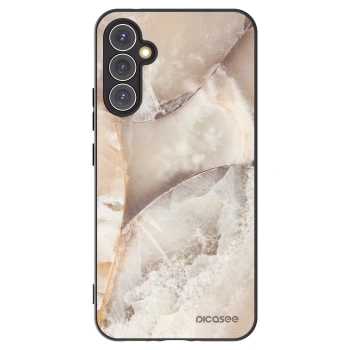 Picasee crna silikonska maskica za Samsung Galaxy A34 5G A346B - Cream marble