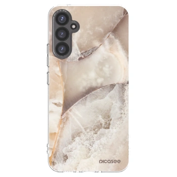 Picasee silikonska prozirna maskica za Samsung Galaxy A34 5G A346B - Cream marble