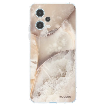 Picasee silikonska prozirna maskica za Xiaomi Redmi Note 12 5G - Cream marble