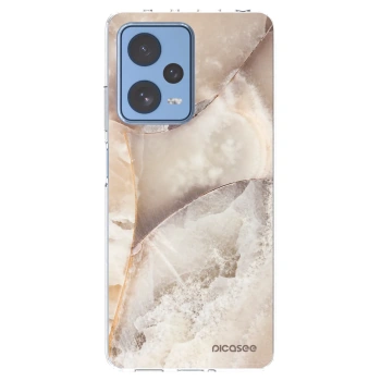 Picasee silikonska prozirna maskica za Xiaomi Redmi Note 12 Pro 5G - Cream marble