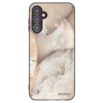 Picasee crna silikonska maskica za Samsung Galaxy A14 5G A146P - Cream marble