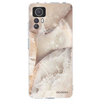 Picasee silikonska prozirna maskica za Xiaomi Redmi Note 12S - Cream marble