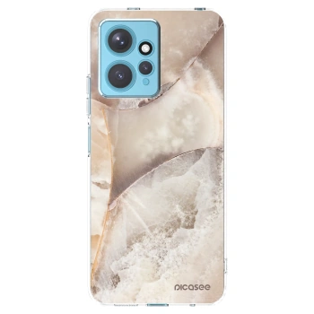 Picasee silikonska prozirna maskica za Xiaomi Redmi Note 12 4G - Cream marble