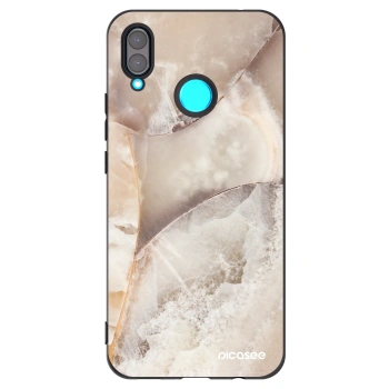 Picasee crna silikonska maskica za Huawei Nova 3 - Cream marble
