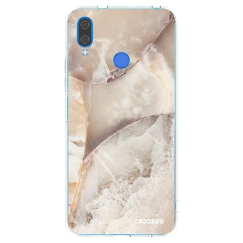 Picasee silikonska prozirna maskica za Huawei Nova 3 - Cream marble