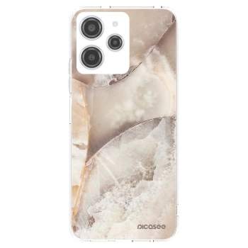 Picasee silikonska prozirna maskica za Xiaomi Redmi 12 4G - Cream marble