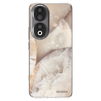 Picasee silikonska prozirna maskica za Honor 90 5G - Cream marble